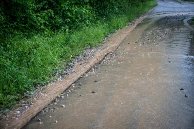 Reichenbach a.F.: Erneute Unwetterfront zieht ueber den Ort